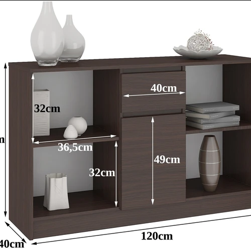 Klasikinė venge spalvos komoda B-17 – tobulas pasirinkimas jūsų interjerui