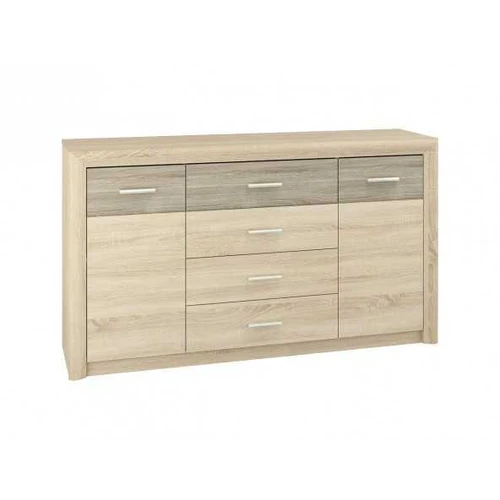 Komoda CASTELLO CO08 165 šviesi sonoma / triufelių sonoma