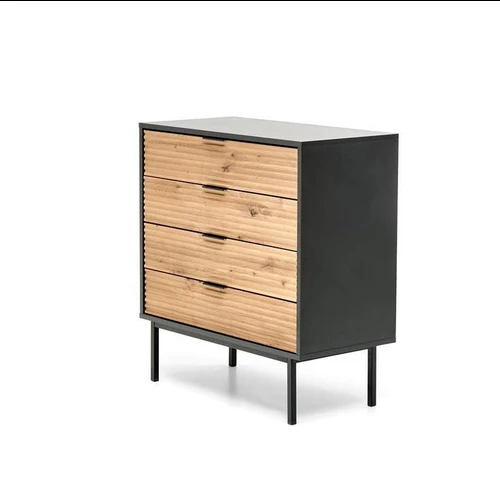 Komoda su milteliniu būdu dažytu plienu ir medžio drožlių plokšte