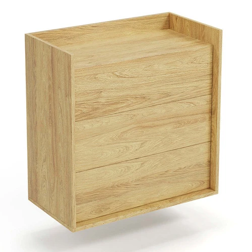 Kompaktiška spintelė 78/41/83 cm, puiki hikora ąžuolo ir rožinės spalvos derinys