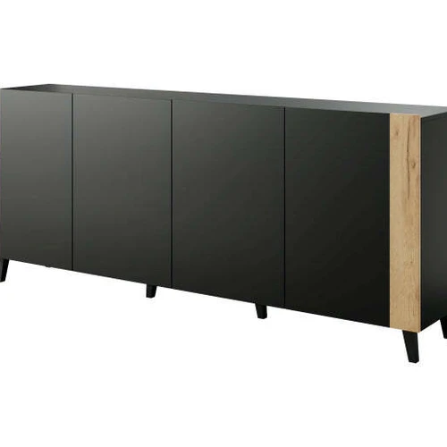 Tvirtas TV stovas su plastikinėmis kojomis ir minimalistiniu stiliumi