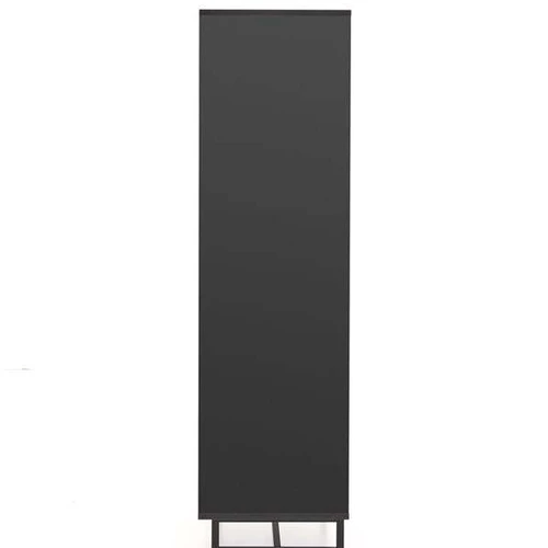 Elegantiška komoda amatinis ąžuolas ir juoda spalva