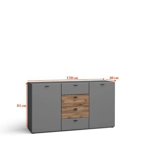 Praktiška ir erdvi spinta 150x81x40 cm