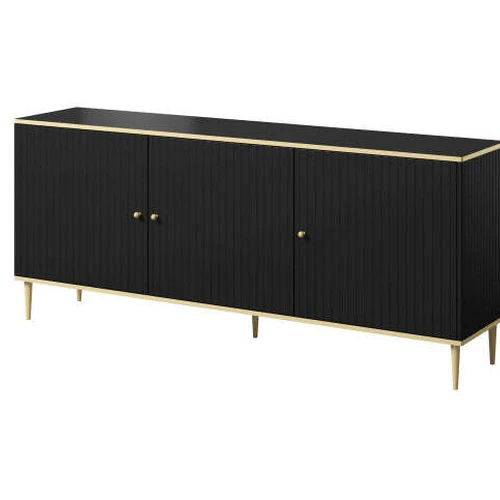 Auksinės detalės ir modernus dizainas – stilingas spintos modelis