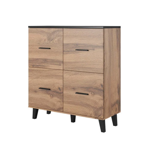 Kokybiškas stalas su medžio drožlių plokšte ir natūralia mediena