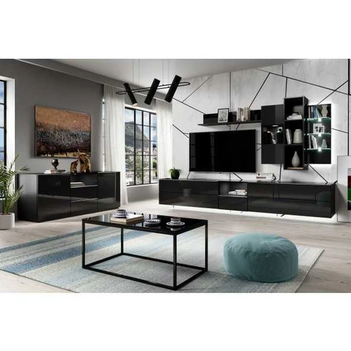 TV stendas 180x71x48 cm su chromuotomis kojomis