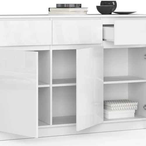 Kompaktinė komoda su ABS apvadais ir viena vidine lentyne