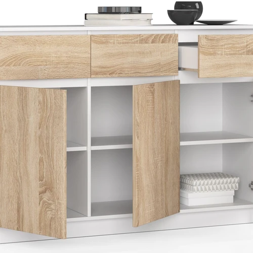 Kompaktinė komoda su ABS apvadais ir 24 mėn. garantija