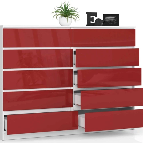 MDF komoda su metaliniais kreiptuvais ir ABS briauna