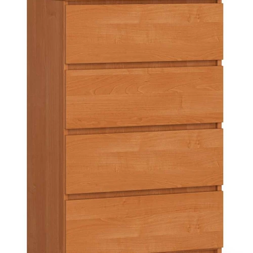 Komoda K60, su 4 stalčiais, alksnio spalvos, 60 × 99 × 40 cm