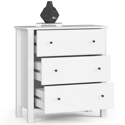 Balta komoda su SOF briauna ir 24 mėn. garantija