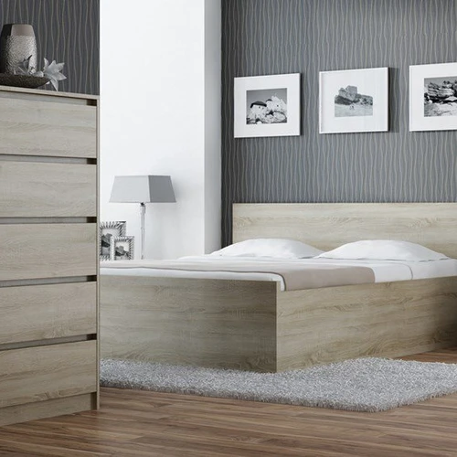 Tvarkinga komoda su 5 stalčiais ir PVC kraštų apdaila