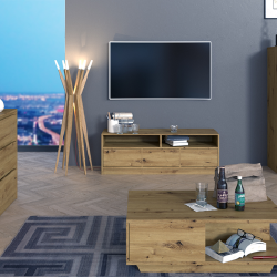 Tvarkinga komoda su PVC apdaila ir ritininiais bėgeliais