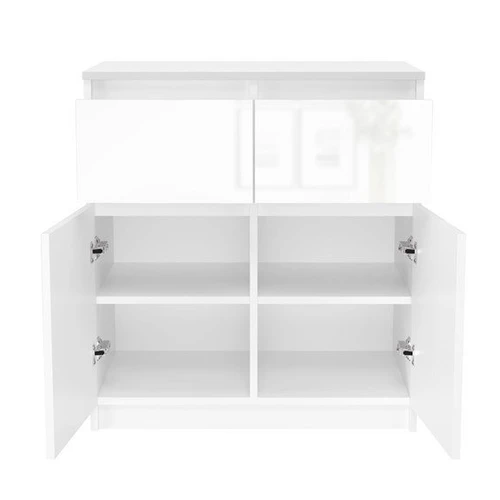 Komoda su ritininiais bėgeliais ir saugiais stalčiais