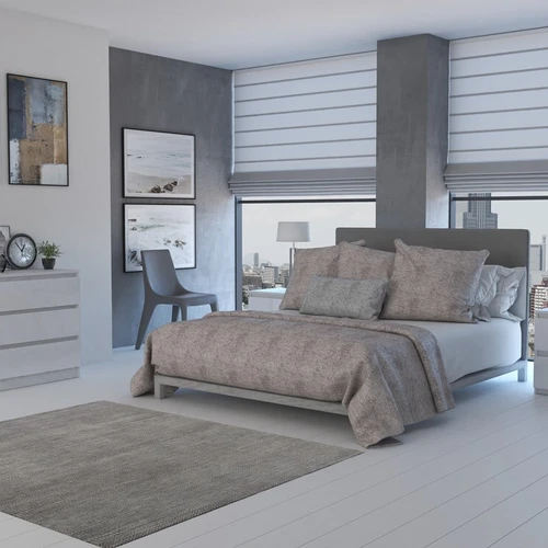 Komoda iš MDP su blizgiu priekiu ir atsparia apdaila