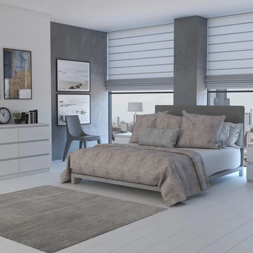 Laminuota komoda su apsauga nuo stalčių iškritimo