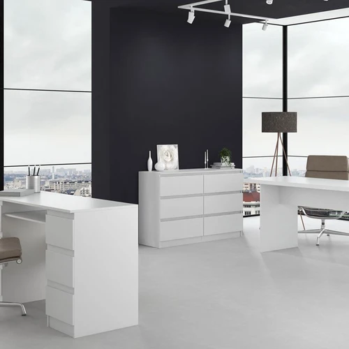 Ergonominė komoda 120x40x75 cm su 6 stalčiais