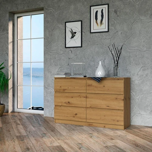 Ruda matinė komoda 120x40x75 cm