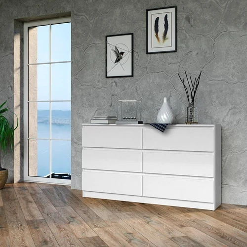 Plati komoda 138 cm, tinka bet kuriam interjerui