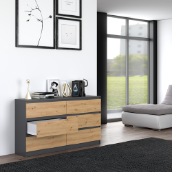 Patvari komoda su ritininiais bėgeliais, 77 cm aukščio