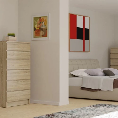 Moderni komoda su ritininiais bėgeliais, ABS kraštai