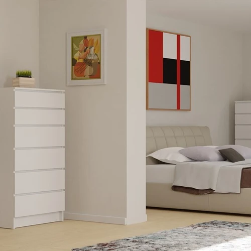 Komoda su ritininiais metaliniais bėgeliais