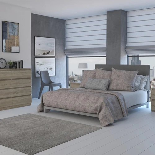 Patvari 40 cm gylio komoda su mechaniškai atsparia apdaila