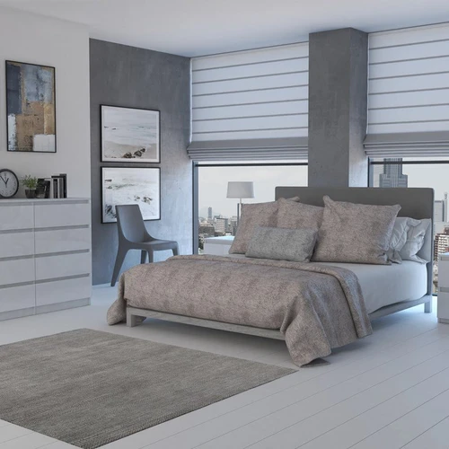 Balta komoda su 8 stalčiais ir aukšta kokybe