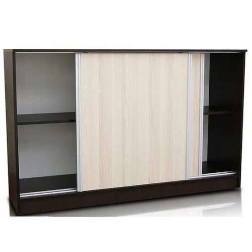 Komoda MINA AS - 94 cm aukščio, LMDP plokštė, spalva Sonoma + wenge