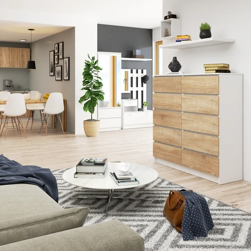 Komoda K 120 cm su moderniu dizainu ir patrauklia kaina