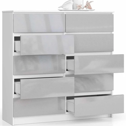 Stilinga 120 cm komoda su 10 stalčių