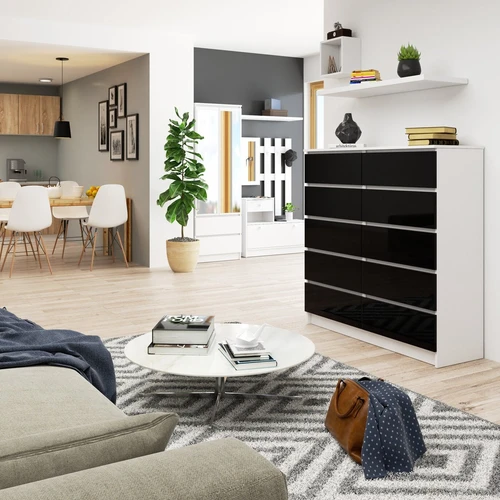 Kokybiška komoda su apsauga nuo pažeidimų ir patogiais stalčiais