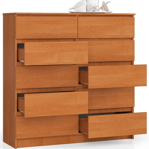 Stulbinantis alksnio spalvos komoda su ABS apvadu