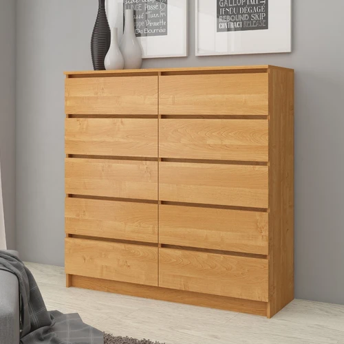 120 cm pločio komoda su prieinama kaina