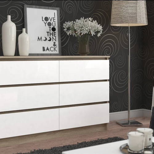 Stilinga komoda iš laminuotos plokštės