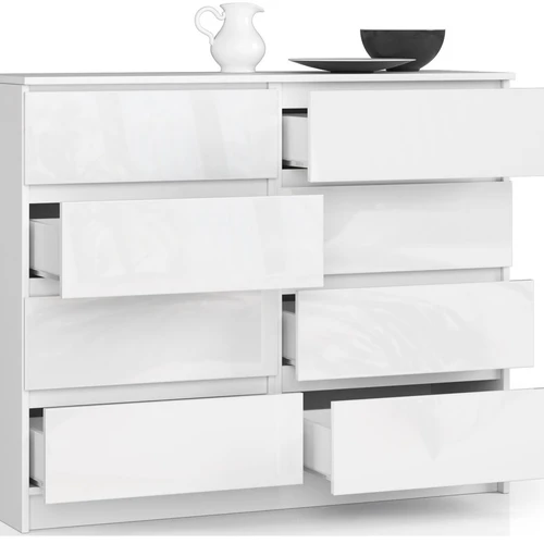 Elegantiška akrilinė komoda moderniam interjeriui