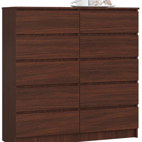 Komoda NORE K120, tamsiai rudos spalvos