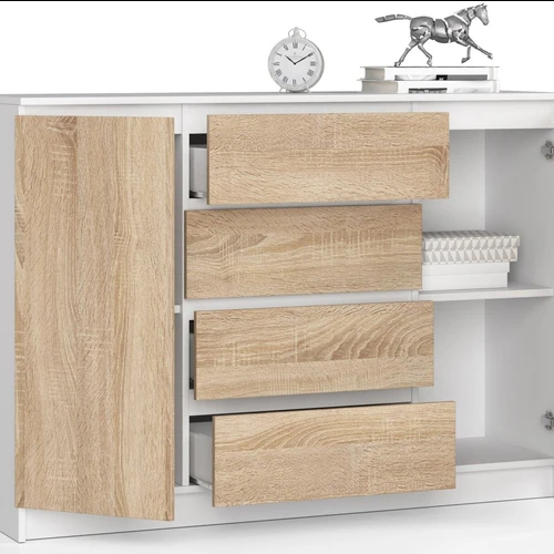 Ergonominė komoda K 140 su ABS kraštų apsauga