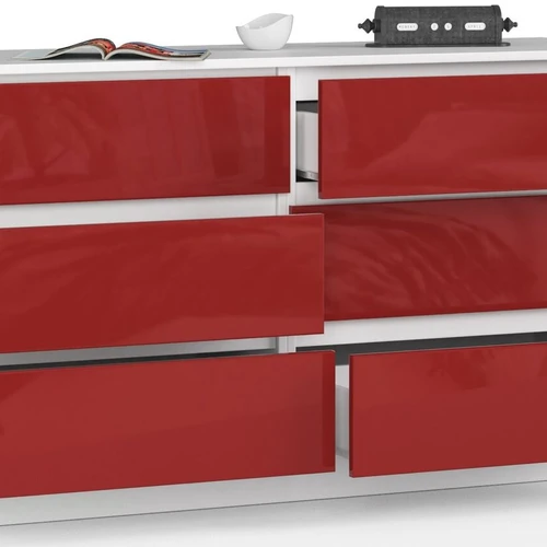 Komoda su metaliniais kreiptuvais ir ABS briauna