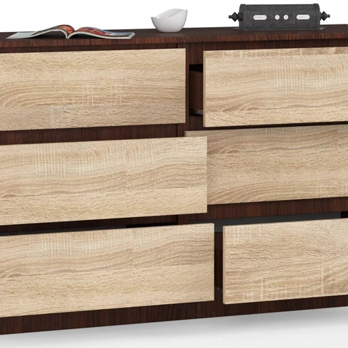 Komoda su 6 stalčiais – ideali RTV lentyna svetainei