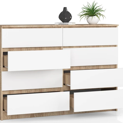 Įsigykite komodą K140 už itin patrauklią kainą – šiuolaikiška ir funkcionali!