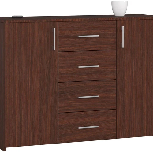 Komoda NORE K45, tamsiai rudos spalvos