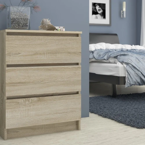 Sonoma ąžuolo spalvos komoda skirta miegamajam ar svetainei