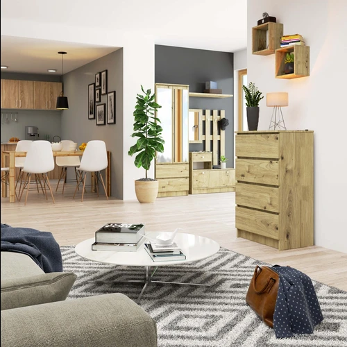 Praktiška ir lengvai surenkama komoda