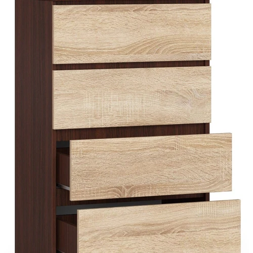 Patogi komoda su metaliniais ritinėliais