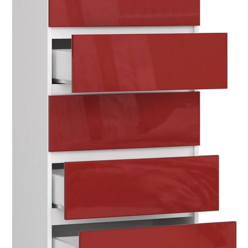 Moderni komoda su akrilo fasada ir MDF plokštėmis