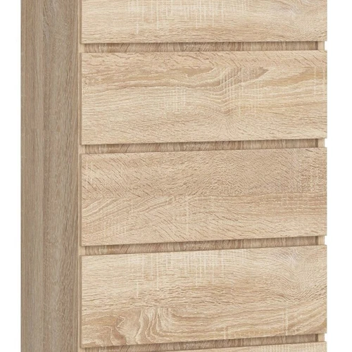 Komoda NORE K60 su 6-iais stalčiais, ąžuolo spalvos