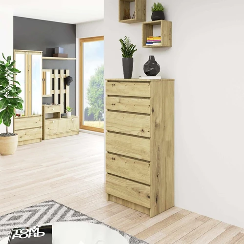 Lengvai surenkama komoda su vadovu