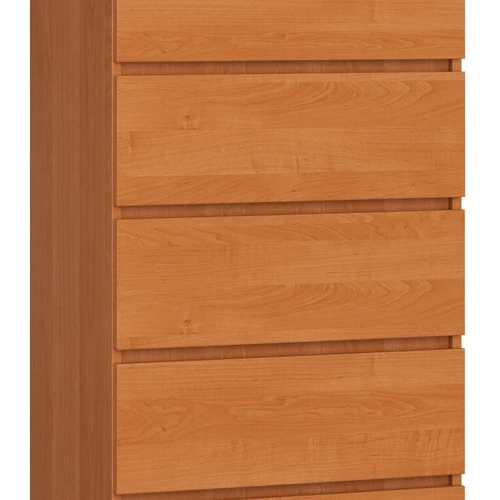 Komoda NORE K60 su 6-iais stalčiais, rudos spalvos