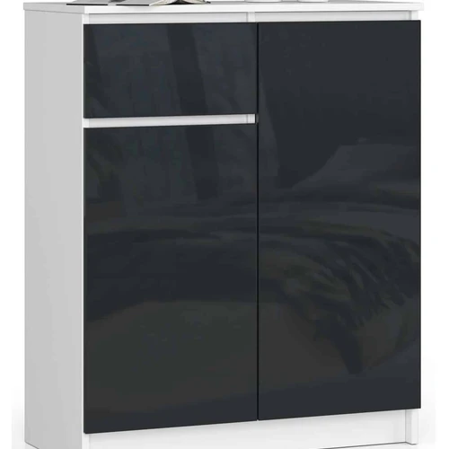 Komoda NORE K80, baltos/pilkos spalvos